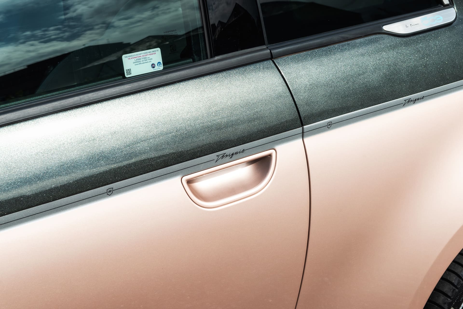 Designio Fiat 500e build